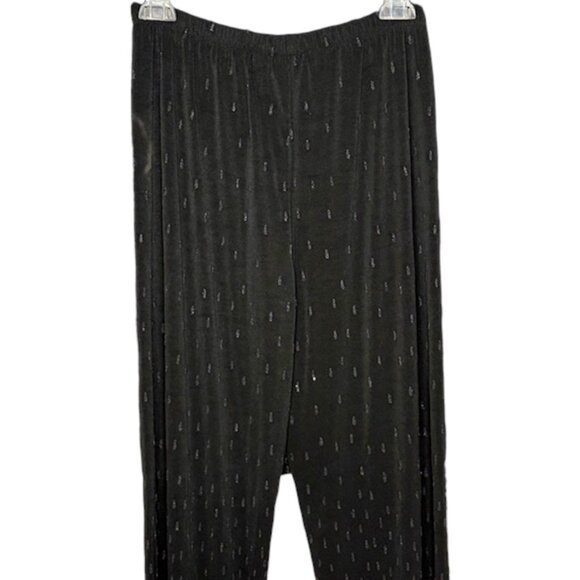 Chico's Travelers Beaded Evening Gala Tunic/Pants - Black - US 8 - Picture 9 of 16
